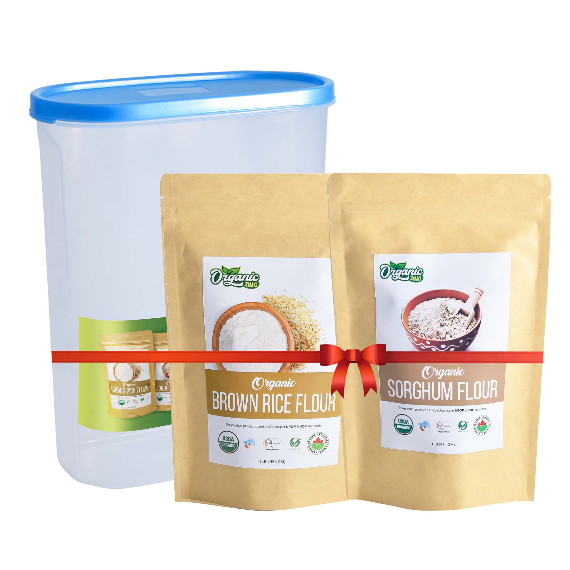 Organiczing Combo Kit Organiczing Combo Kit Organic Brown Rice & Sorghum Flour Gift Combo with Attractive Jar